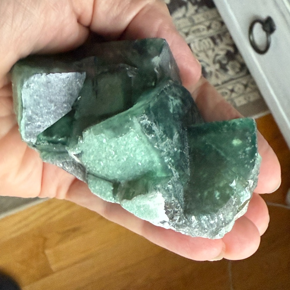 Green Cube Fluorite Raw Specimen - Picture 10 of 10
